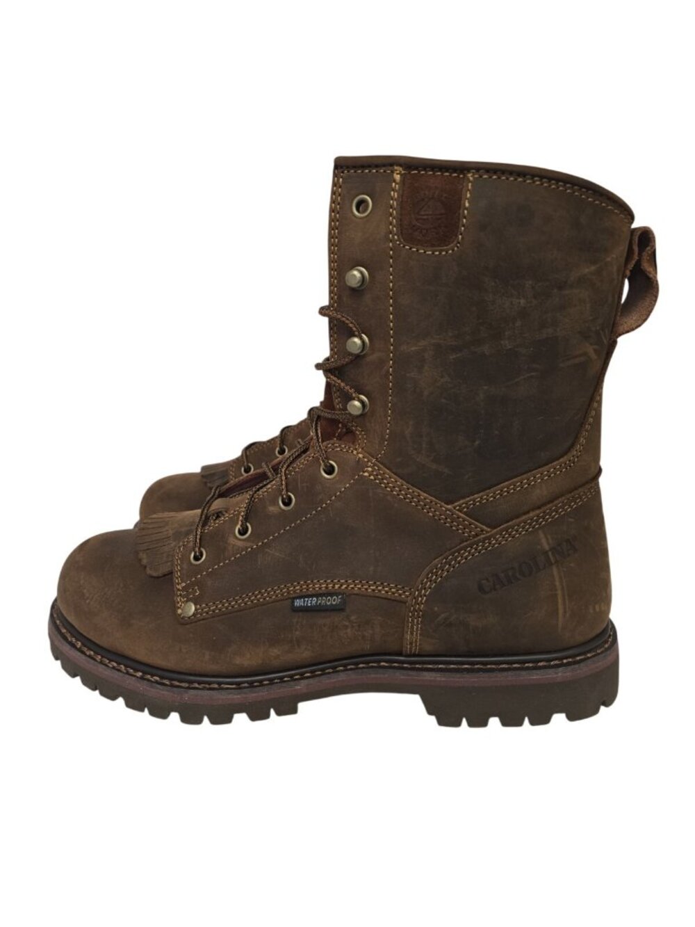 Carolina Men's CA8028 8" 28 Series Soft Toe Waterproof Work Boot Brown Size 13D - Picture 5 of 7